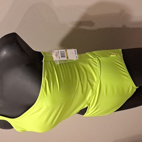 Michael Kors Limeade Color One Shoulder Cutout One Piece Swimsuit - Picture 5 of 11